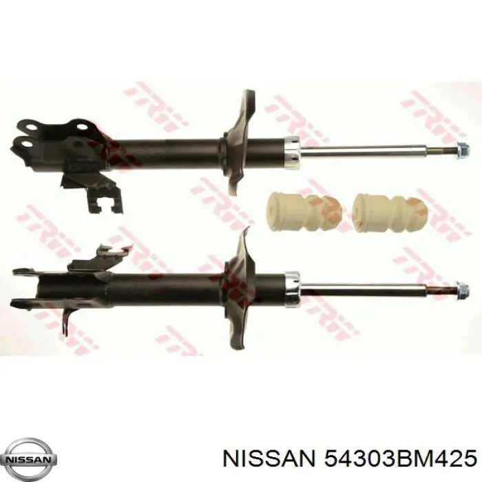 54303BM425 Nissan amortiguador delantero izquierdo