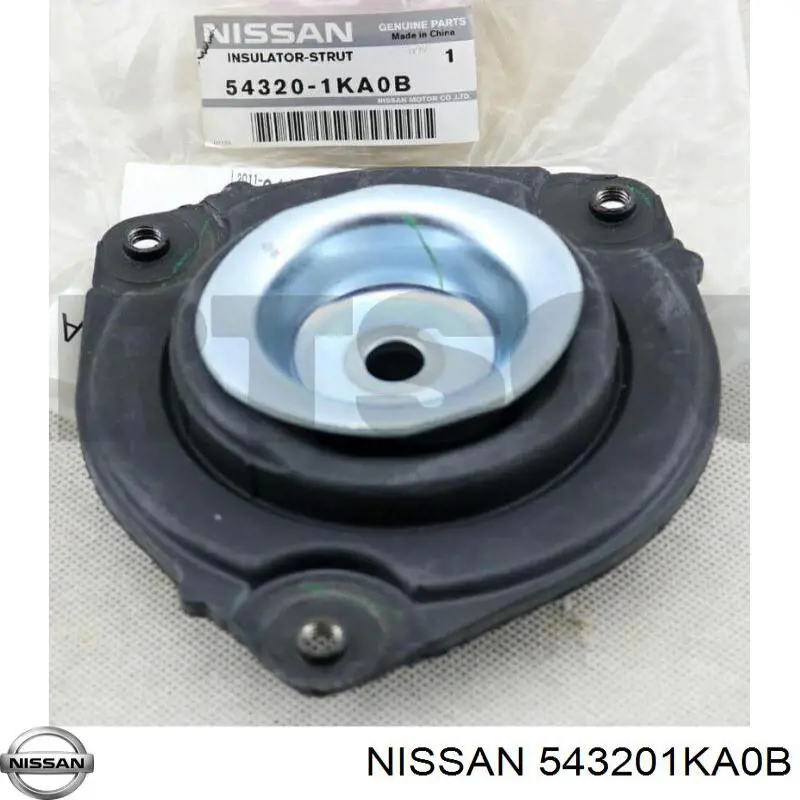 543201KA0B Nissan soporte amortiguador delantero derecho