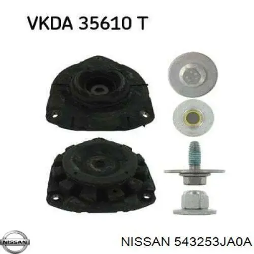 543253JA0A Nissan rodamiento amortiguador delantero