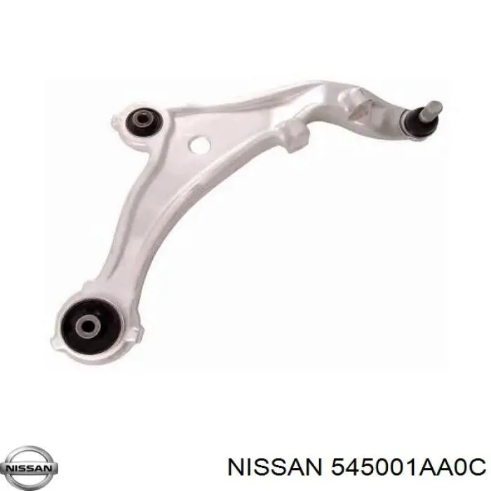 545001AA0C Nissan barra oscilante, suspensión de ruedas delantera, inferior derecha