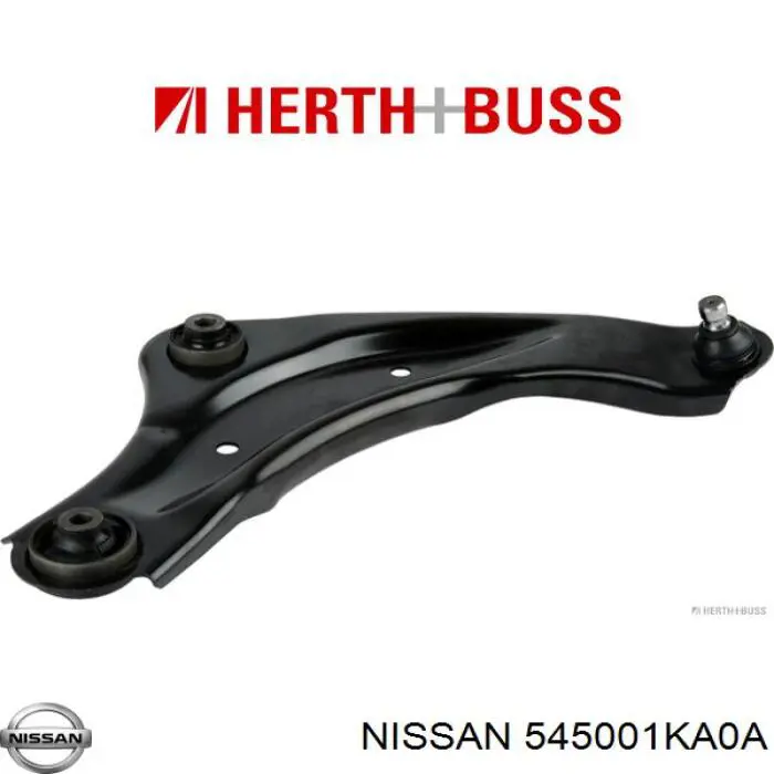 545001KA0A Nissan barra oscilante, suspensión de ruedas delantera, inferior derecha