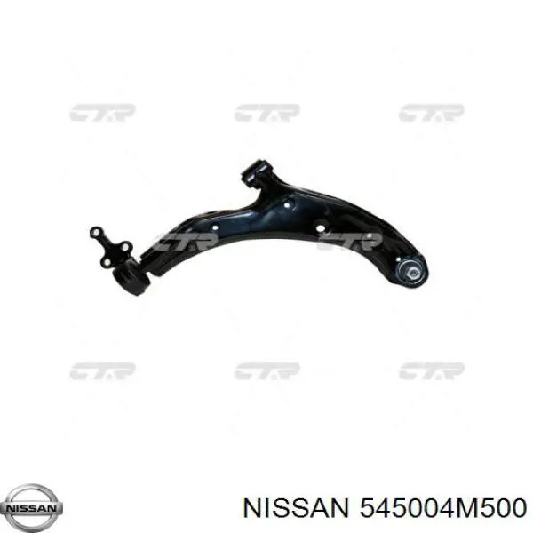 545004M500 Nissan barra oscilante, suspensión de ruedas delantera, inferior derecha