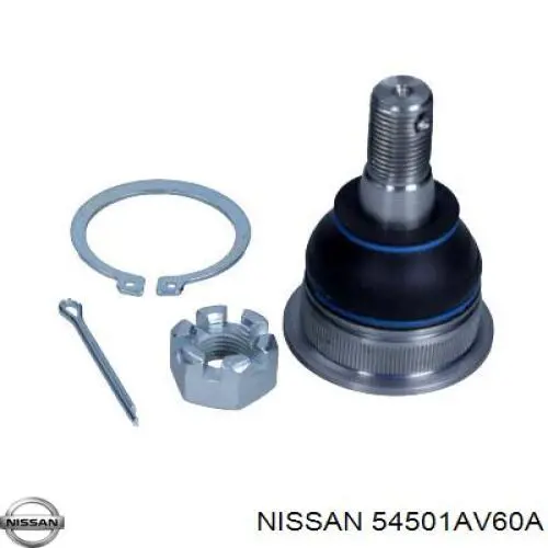 54501AV60A Nissan barra oscilante, suspensión de ruedas delantera, inferior izquierda