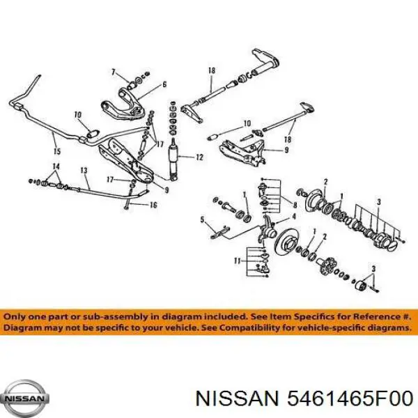 5461465F00 Nissan 