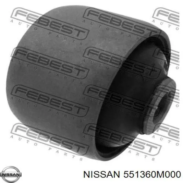 551360M000 Nissan suspensión, barra transversal trasera