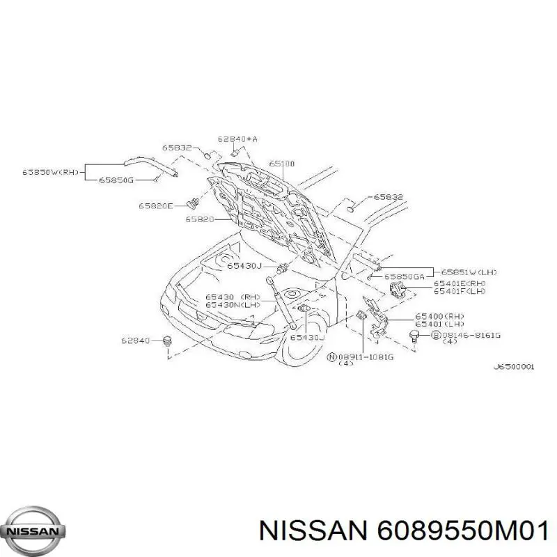 6089550M01 Nissan 