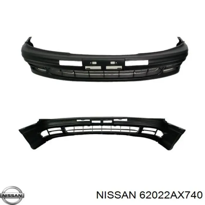 62022AX740 Nissan parachoques delantero