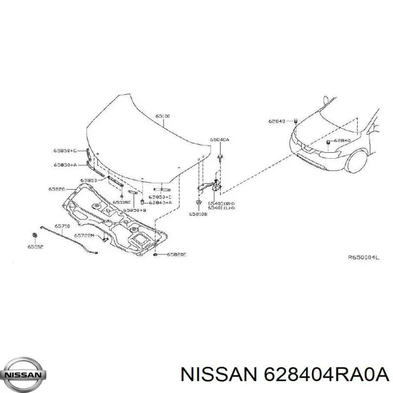 628404RA0A Nissan 