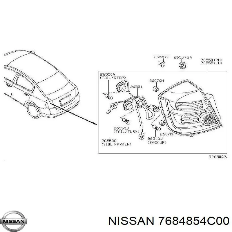 7684854C00 Nissan 