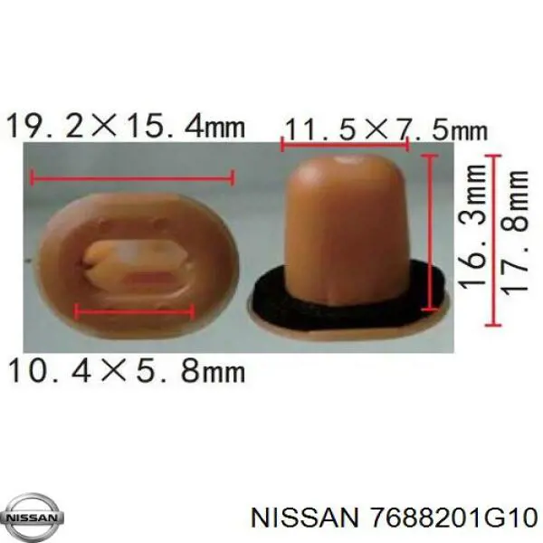 7688201G10 Nissan 