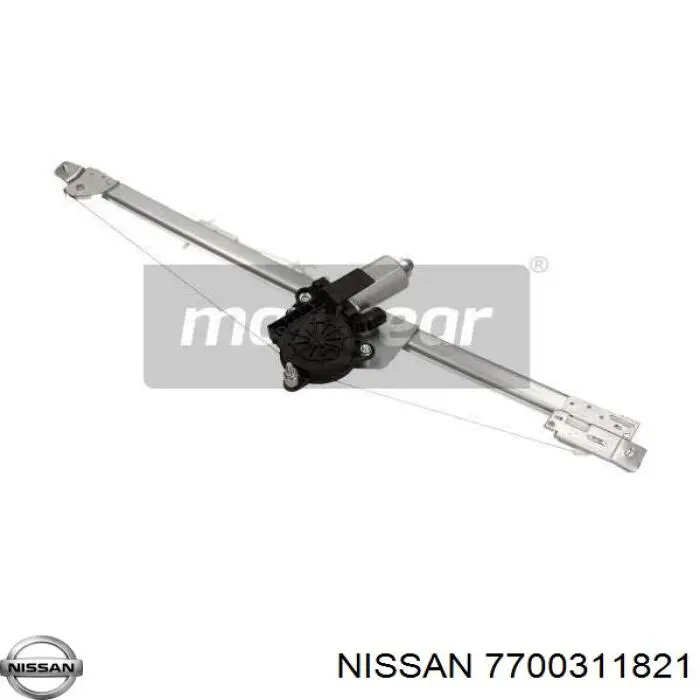 7700311821 Nissan mecanismo de elevalunas, puerta delantera derecha