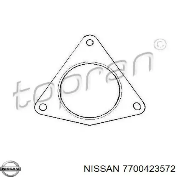 7700423572 Nissan junta de tubo de escape silenciador