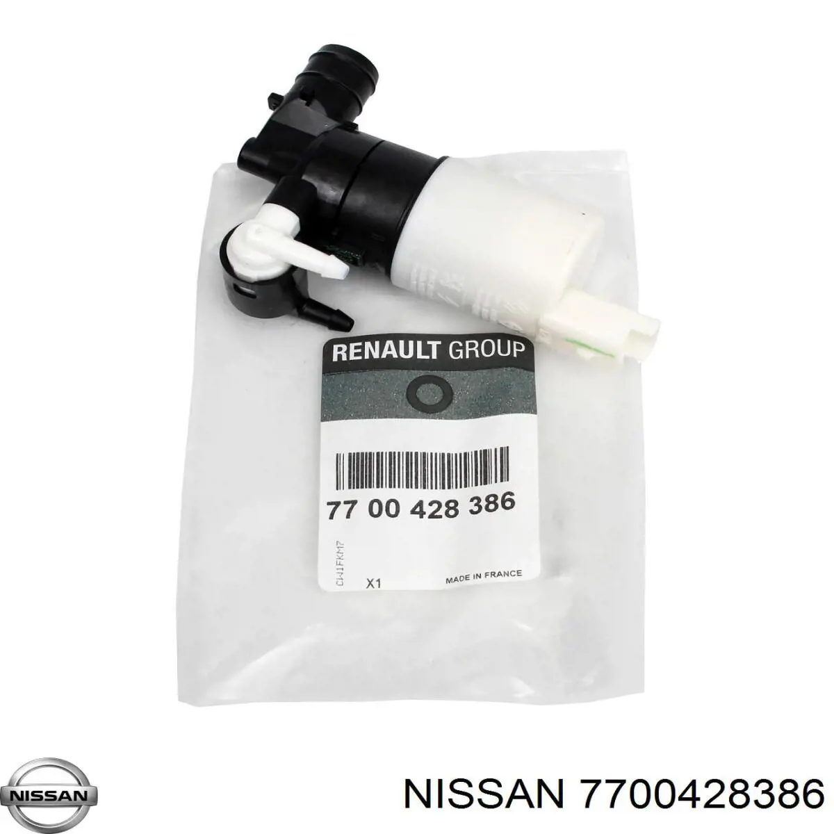 7700428386 Nissan bomba de limpiaparabrisas delantera