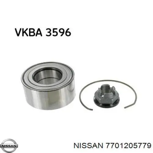 7701205779 Nissan cojinete de rueda delantero