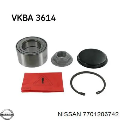 7701206742 Nissan cojinete de rueda trasero