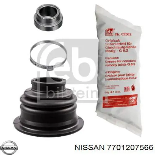 7701207566 Nissan fuelle, árbol de transmisión delantero interior izquierdo