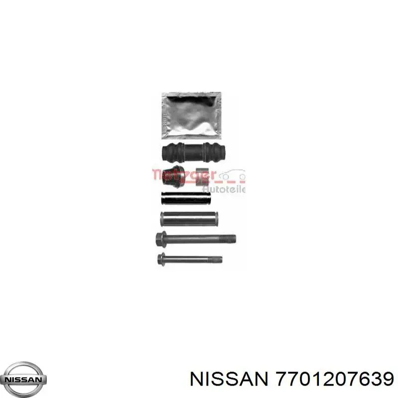 7701207639 Nissan juego de reparación, pinza de freno trasero