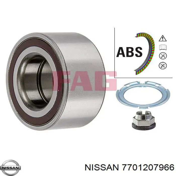 7701207966 Nissan cojinete de rueda delantero