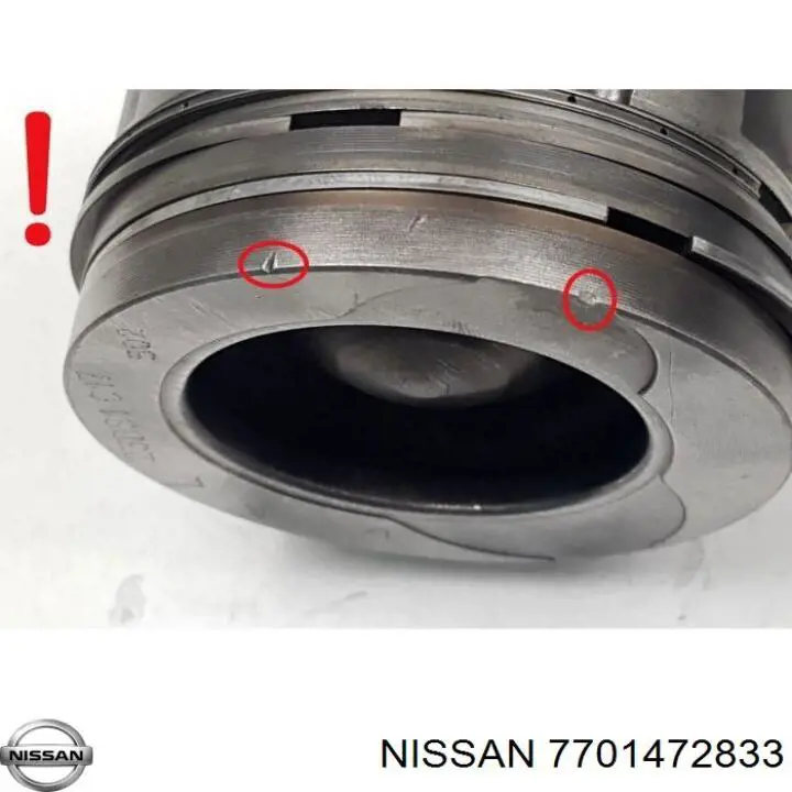 7701472833 Nissan pistón completo para 1 cilindro, std