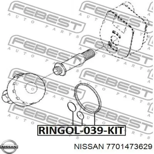 7701473629 Nissan junta, adaptador de filtro de aceite