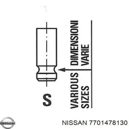 7701478130 Nissan válvula de escape