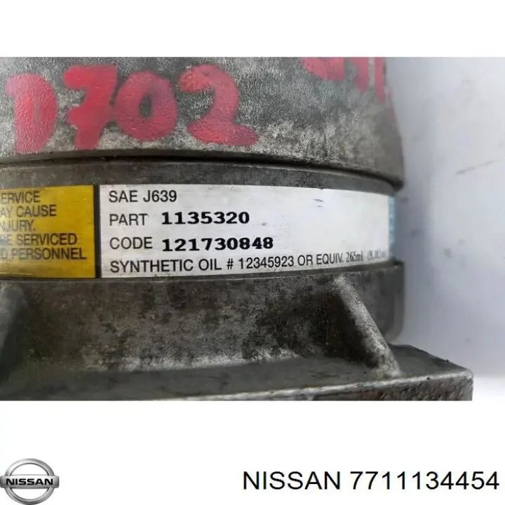 7711134454 Nissan compresor de aire acondicionado