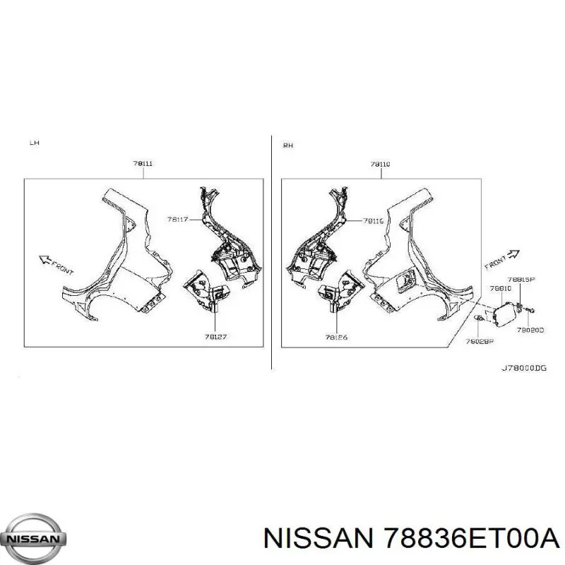 78836ET00A Nissan 