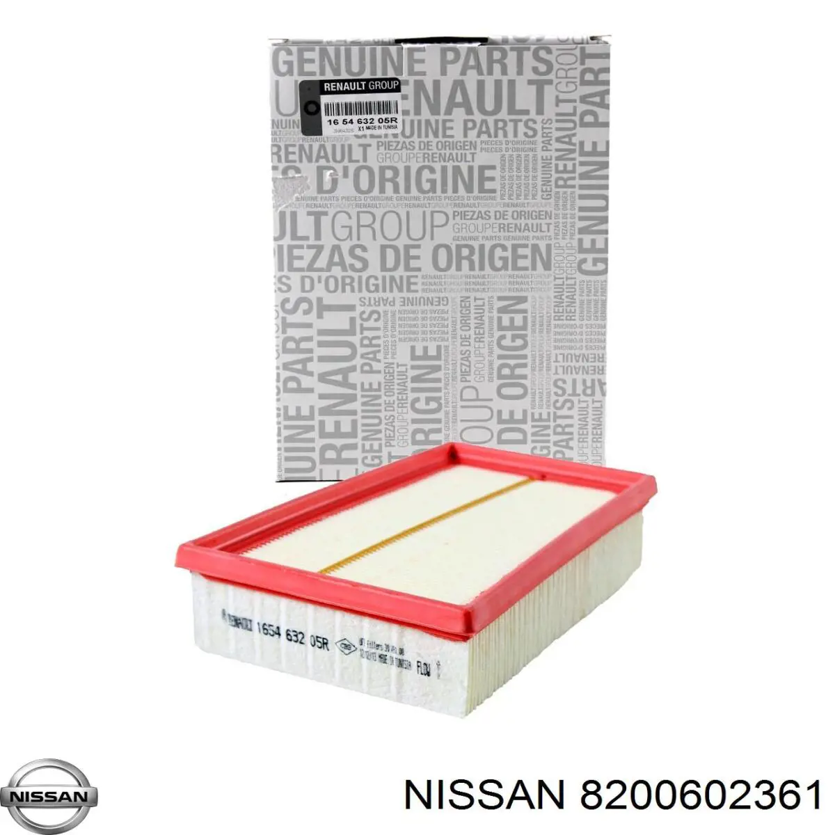 8200602361 Nissan filtro de aire