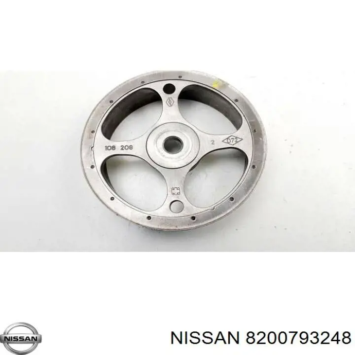 8200793248 Nissan tuerca del engranaje del árbol de levas