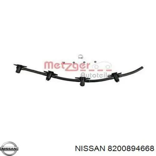 8200894668 Nissan tubo de combustible atras de las boquillas