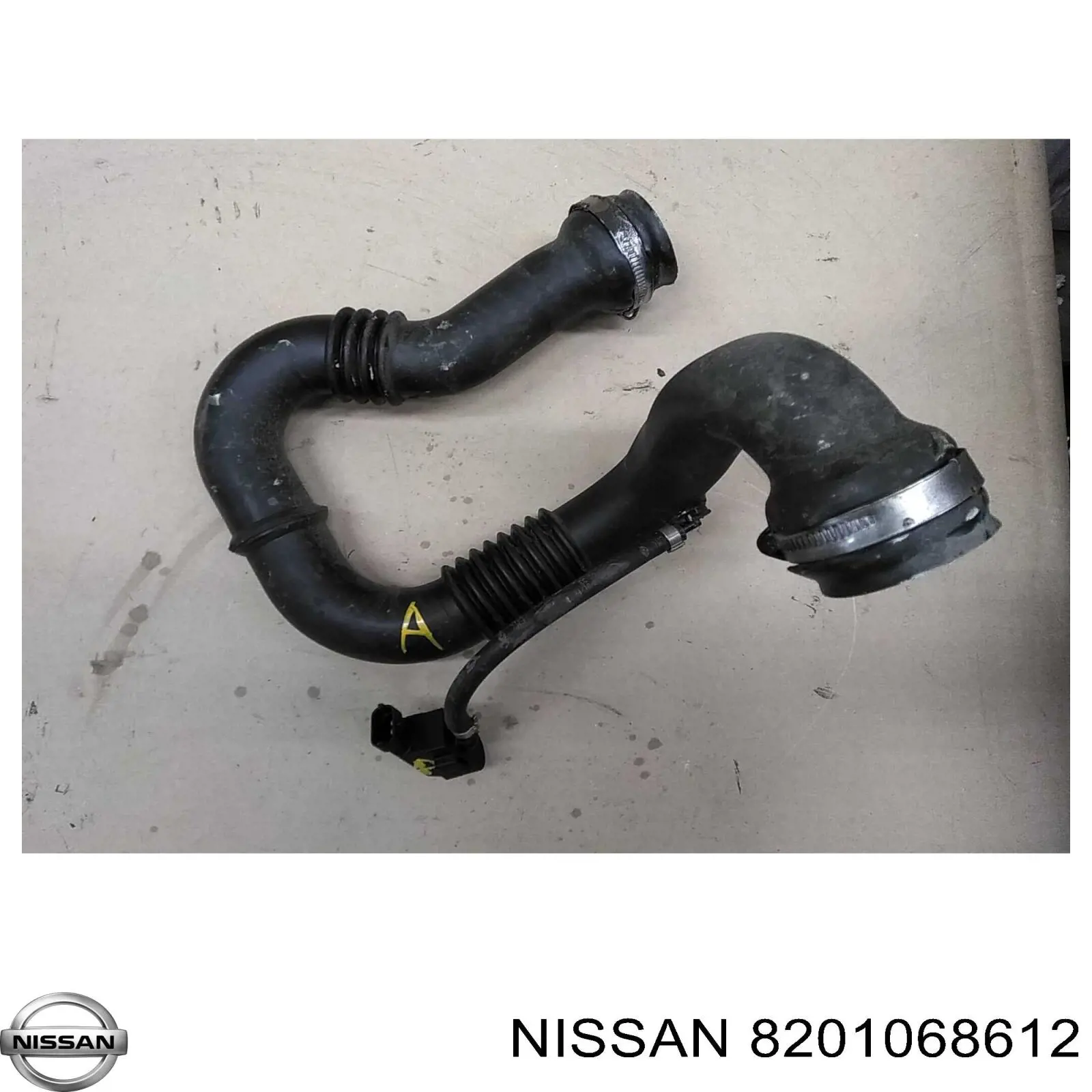 8201068612 Nissan tubo flexible de aire de sobrealimentación derecho