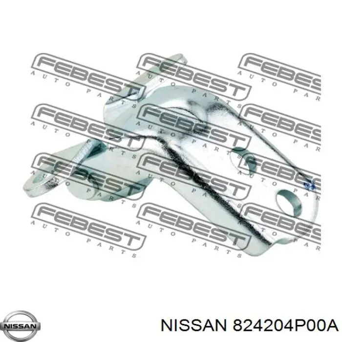 824204P00A Nissan bisagra de puerta delantera izquierda