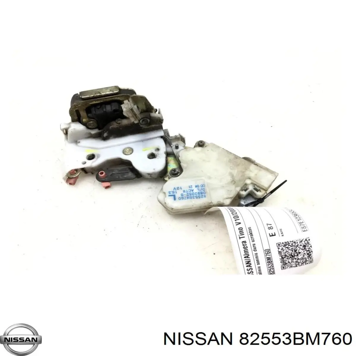  Cerradura de puerta trasera izquierda para Nissan Almera V10