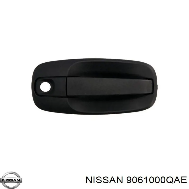 9061000QAE Nissan manecilla de puerta de batientes, derecha exterior