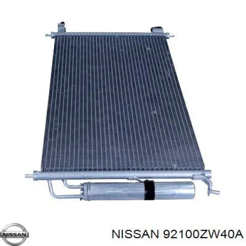 92100ZW40A Nissan condensador aire acondicionado