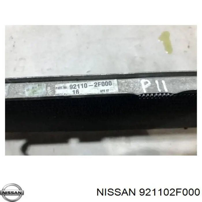 921102F000 Nissan condensador aire acondicionado