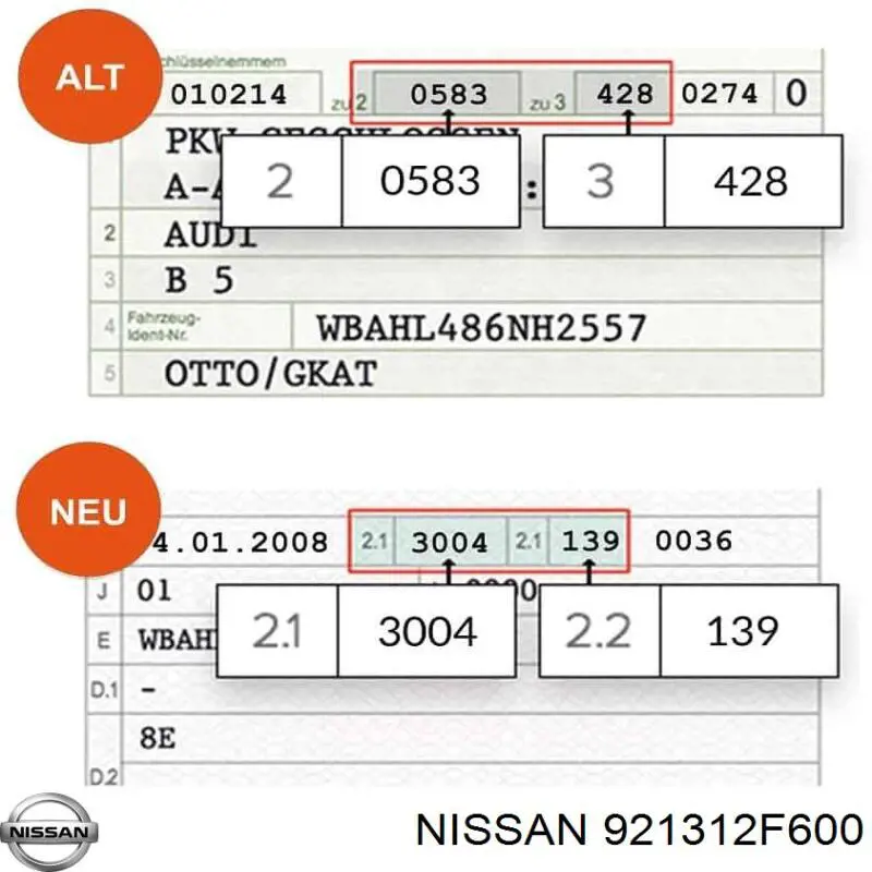 921312F600 Nissan receptor-secador del aire acondicionado