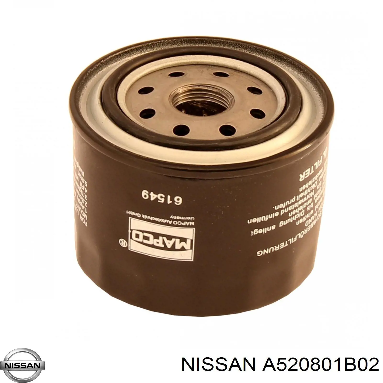 A520801B02 Nissan filtro de aceite