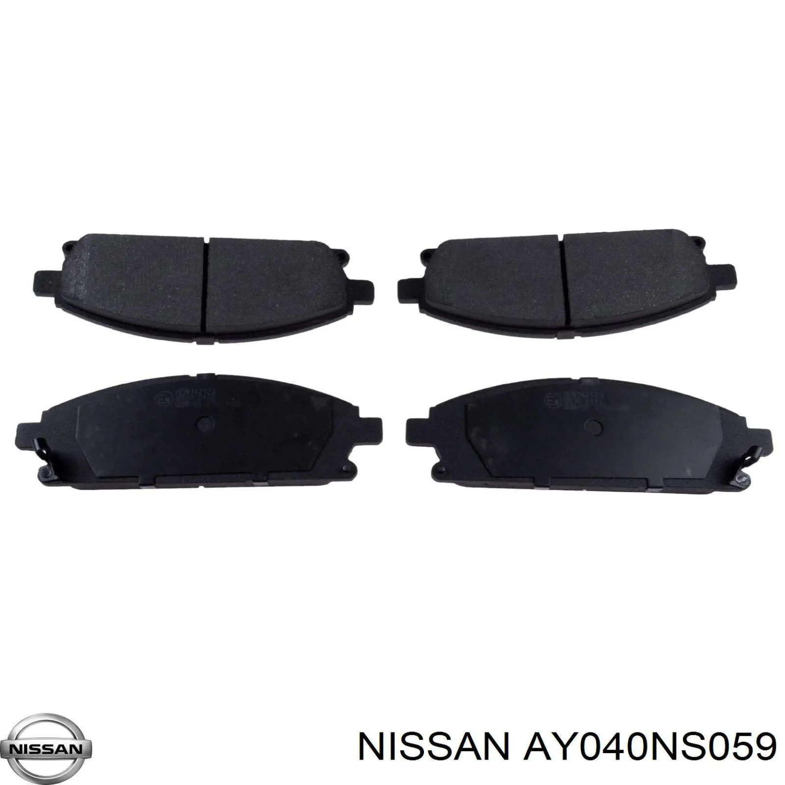 AY040NS059 Nissan pastillas de freno delanteras