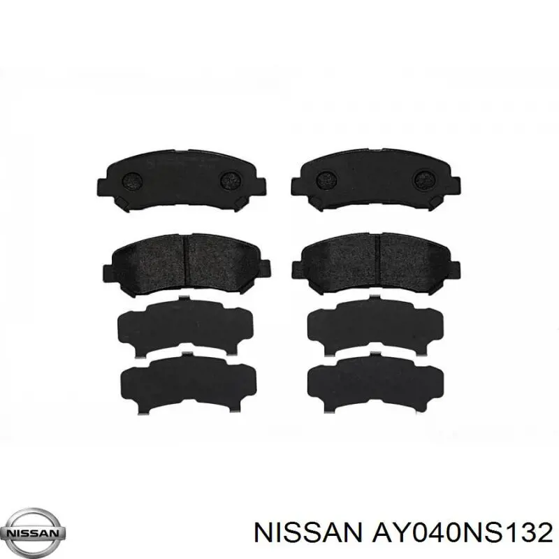 AY040NS132 Nissan pastillas de freno delanteras