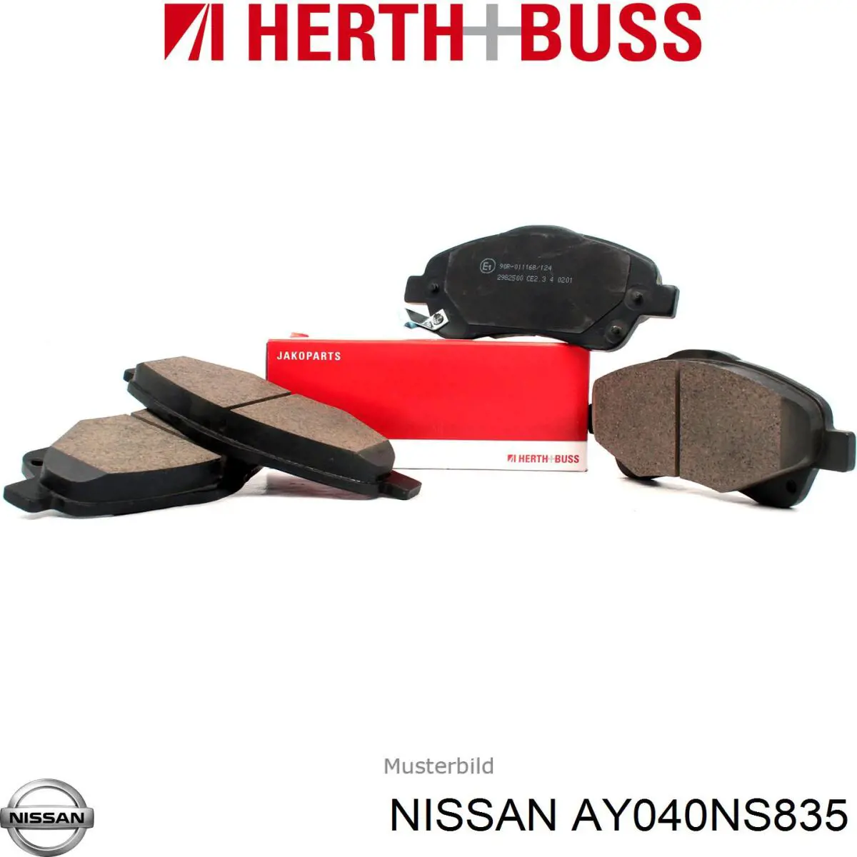 AY040NS835 Nissan pastillas de freno delanteras