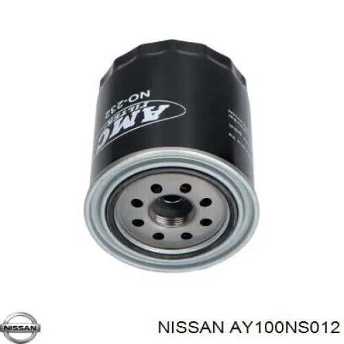 AY100NS012 Nissan filtro de aceite