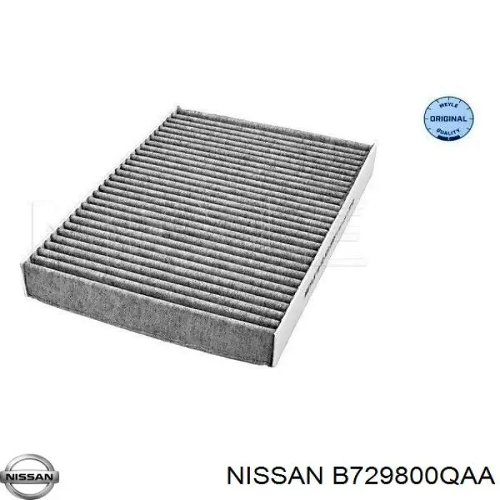 B729800QAA Nissan filtro de habitáculo