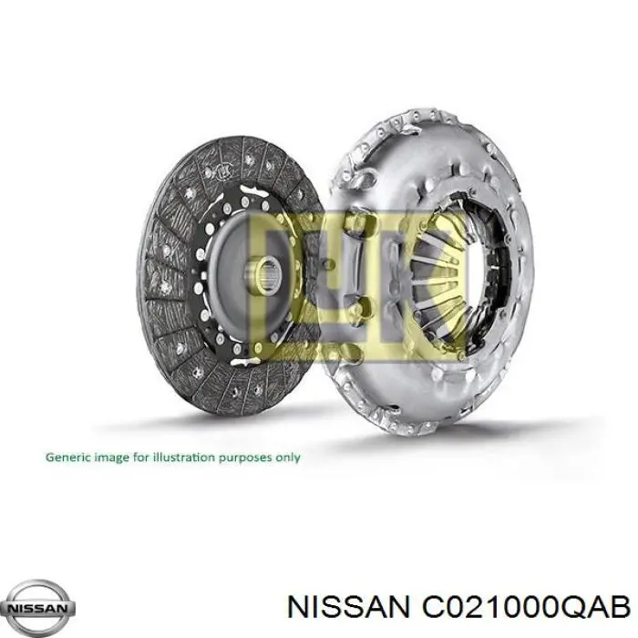 C021000QAB Nissan kit de embrague (3 partes)