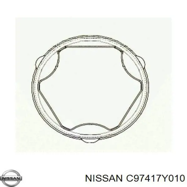 C97417Y010 Nissan fuelle, árbol de transmisión delantero interior