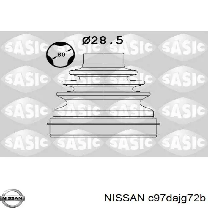 C97DAJG72B Nissan fuelle, árbol de transmisión delantero interior izquierdo