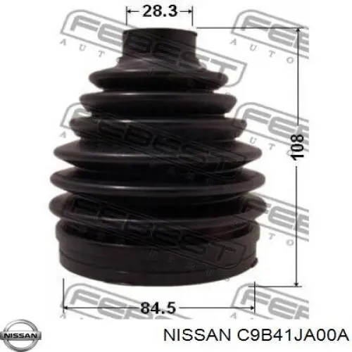 C9B41JA00A Nissan fuelle, árbol de transmisión trasero exterior