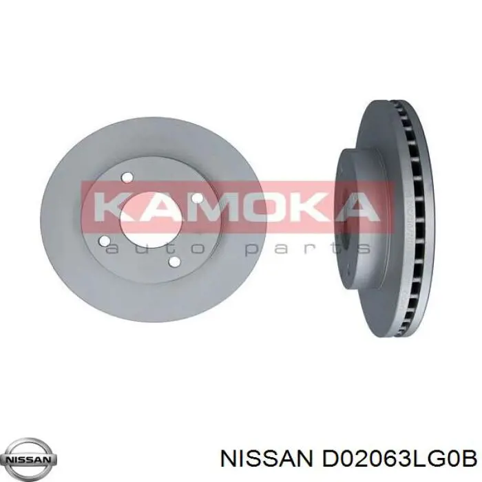 D02063LG0B Nissan freno de disco delantero