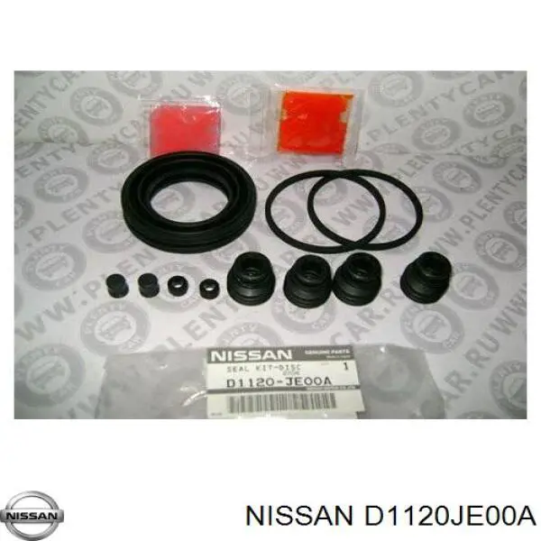 D1120JE00A Nissan juego de reparación, pinza de freno delantero