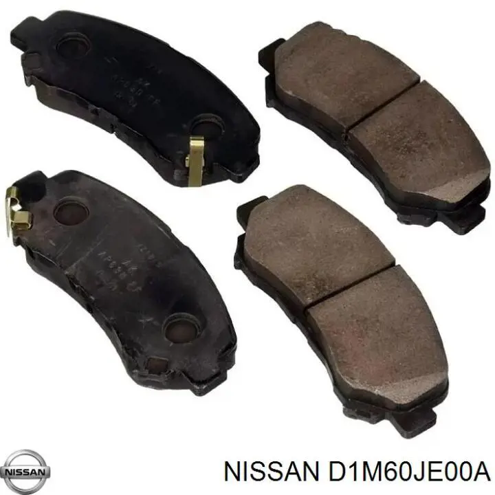 D1M60JE00A Nissan pastillas de freno delanteras